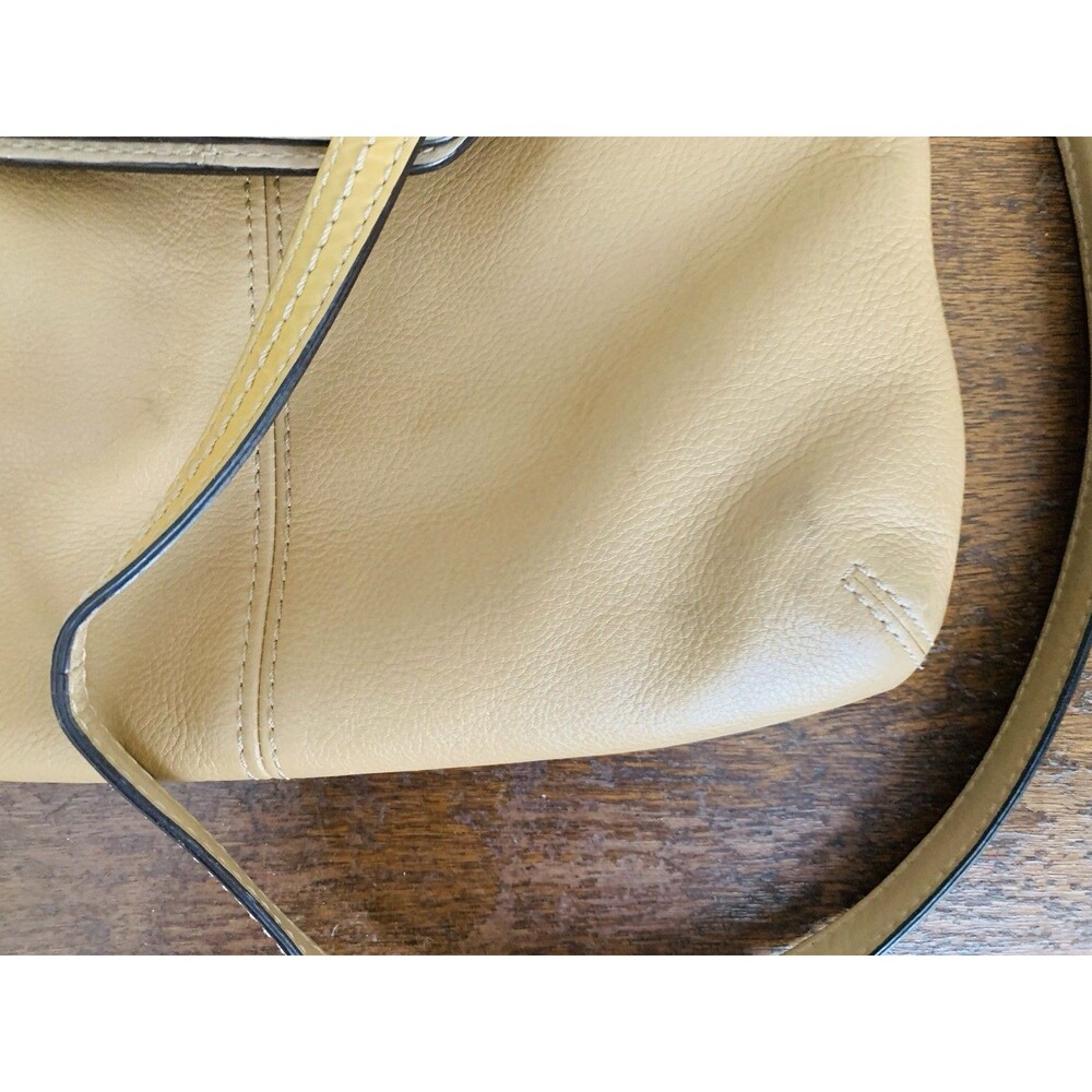 COACH 13388 Pristine! Bonnie Cashin Vintage tan two-tone leather foldover bag - Picture 4 of 9